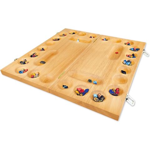 MindWare 4-Player Wooden Mancala Set