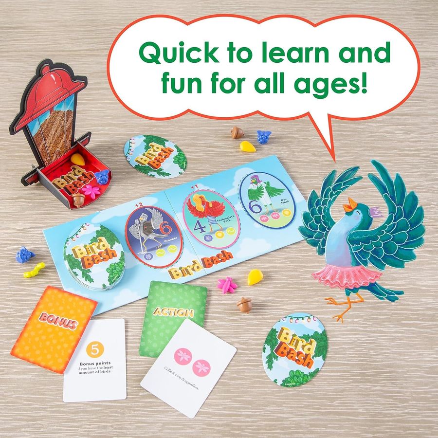 MindWare Bird Bash Family Board Game, view 5