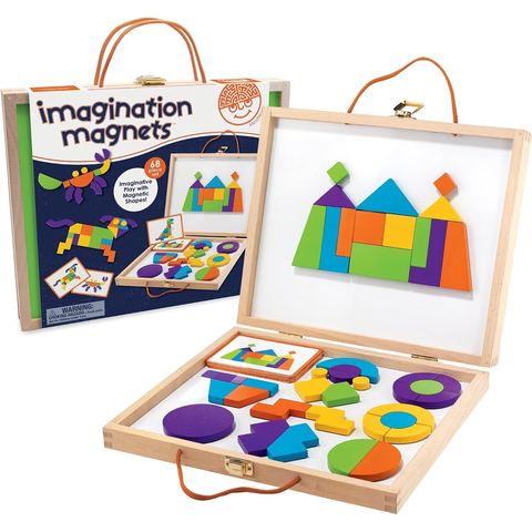 MindWare Imagination Magnets Wooden Pattern Blocks