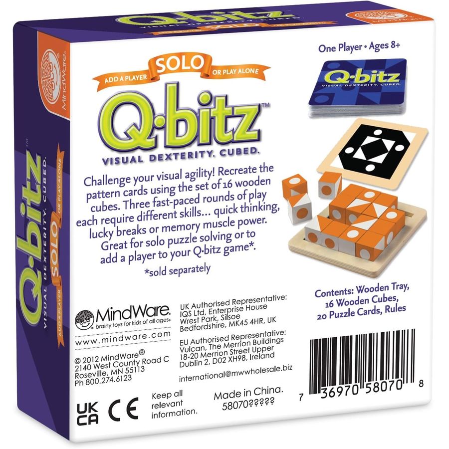 MindWare Q-bitz Solo Visual Puzzle Tin, view 5