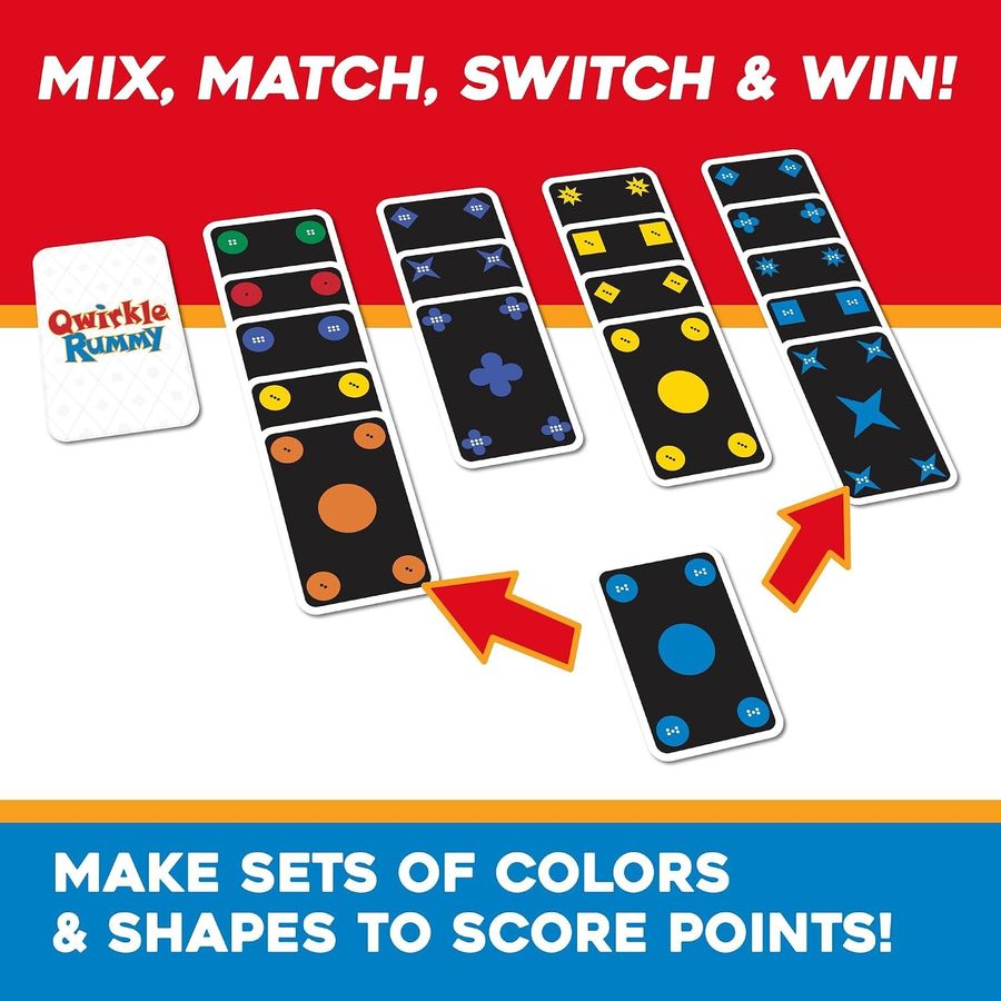MindWare Qwirkle Rummy Card Game, view 4