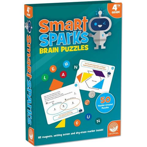 MindWare Smart Sparks Brainy Puzzles Grade 4