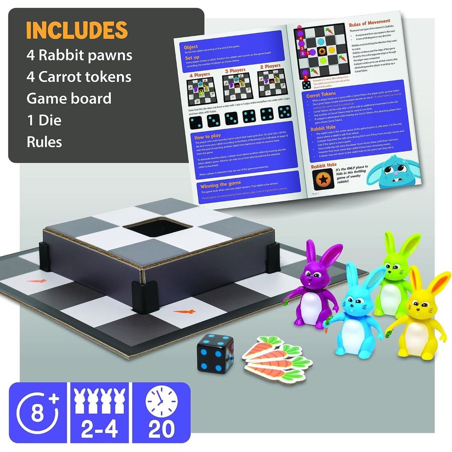 MindWare Stabbits Bunny Battle Board Game, view 2