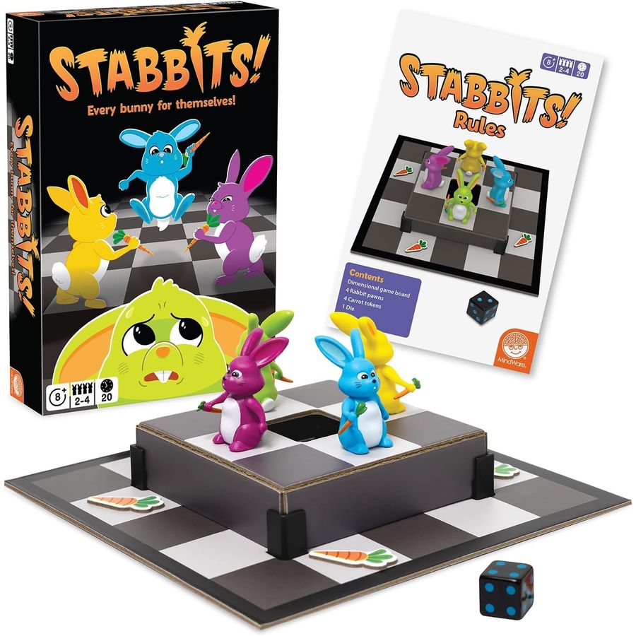 MindWare Stabbits Bunny Battle Board Game
