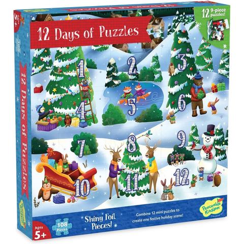 Peaceable Kingdom 12 Days of Puzzles Advent Calendar