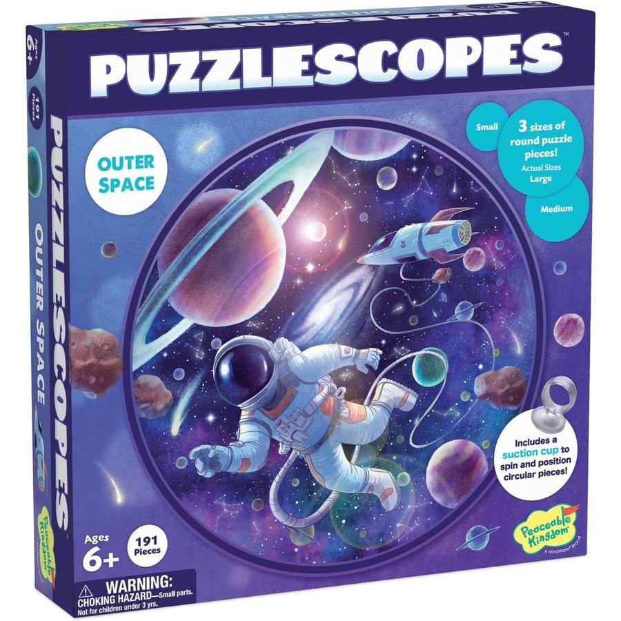 Peaceable Kingdom 3D Space Puzzle with Suction Cup