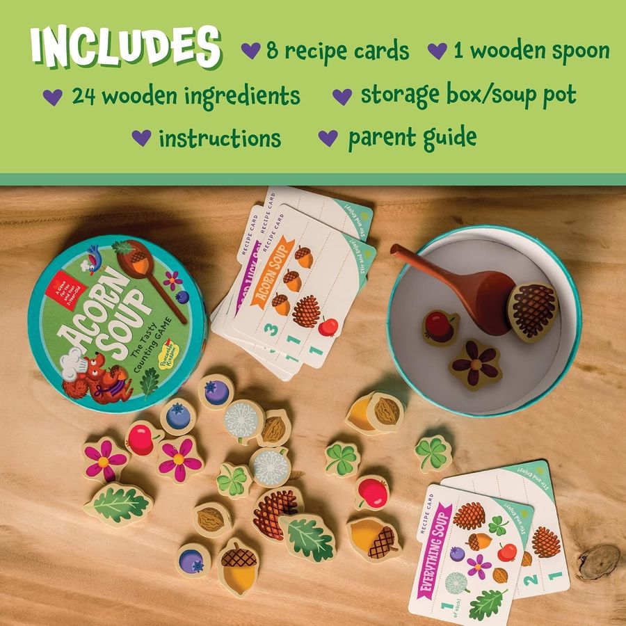 Peaceable Kingdom Acorn Soup Toddler Game, view 6