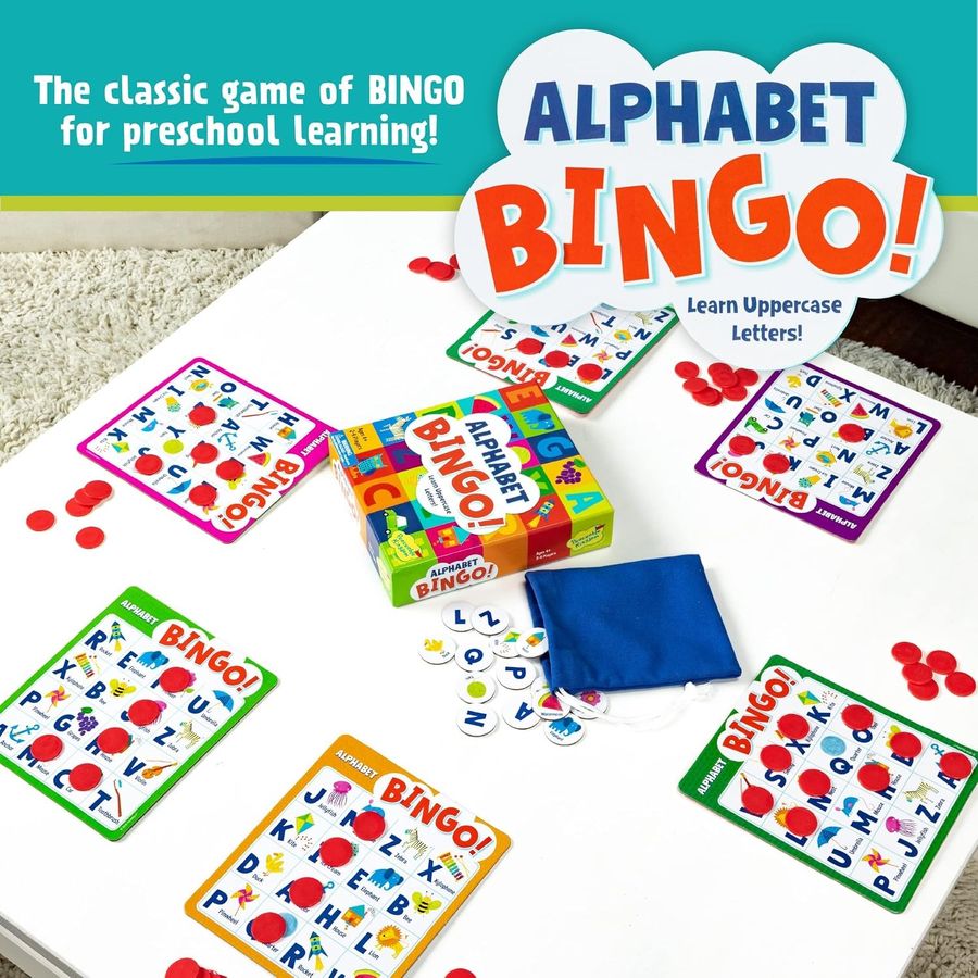Peaceable Kingdom Alphabet Bingo Letter Learning Game, view 2
