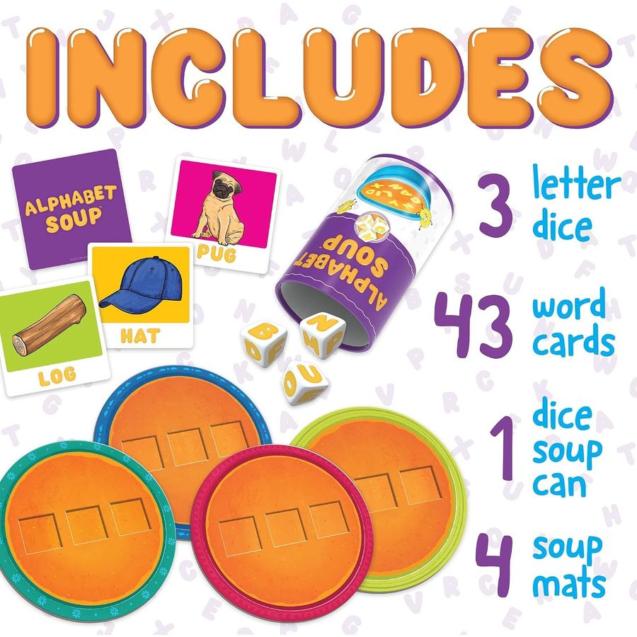 Peaceable Kingdom Alphabet Soup Spelling Game, view 2