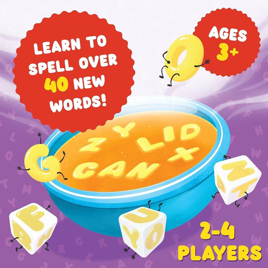 Peaceable Kingdom Alphabet Soup Spelling Game, view 3