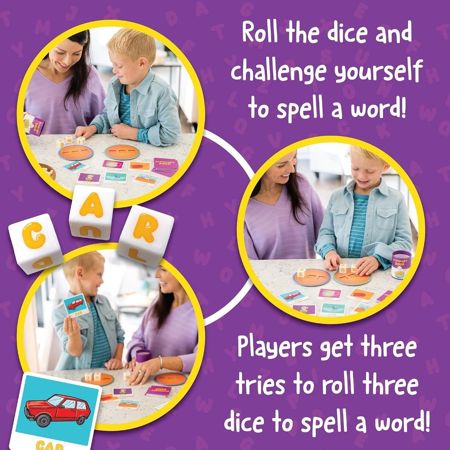 Peaceable Kingdom Alphabet Soup Spelling Game, view 4
