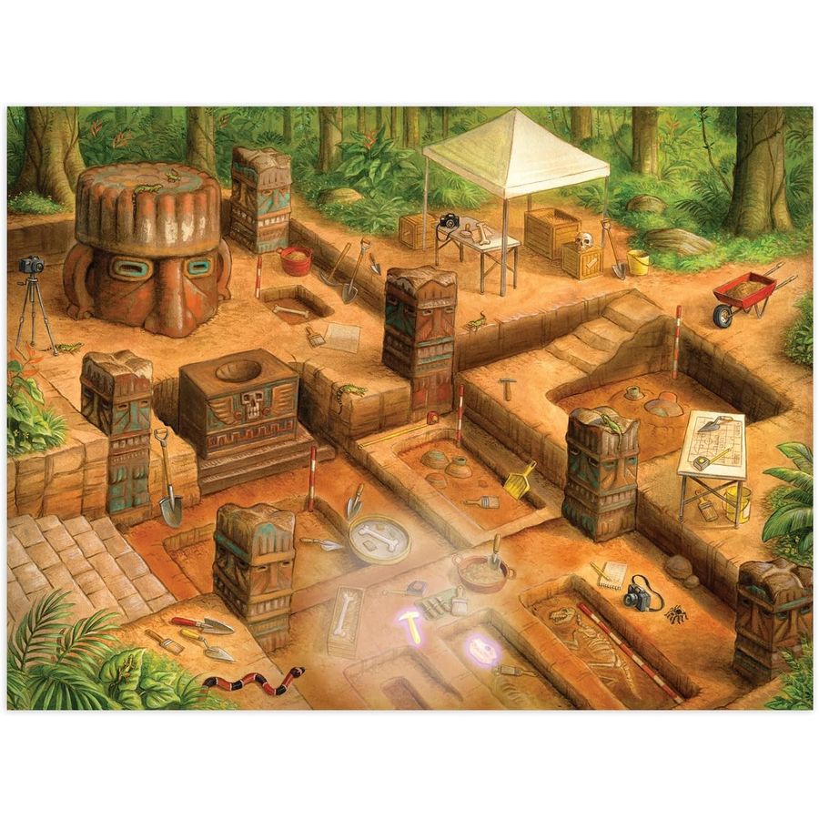 Peaceable Kingdom Ancient Ruins Seek and Find Glow Puzzle, view 4
