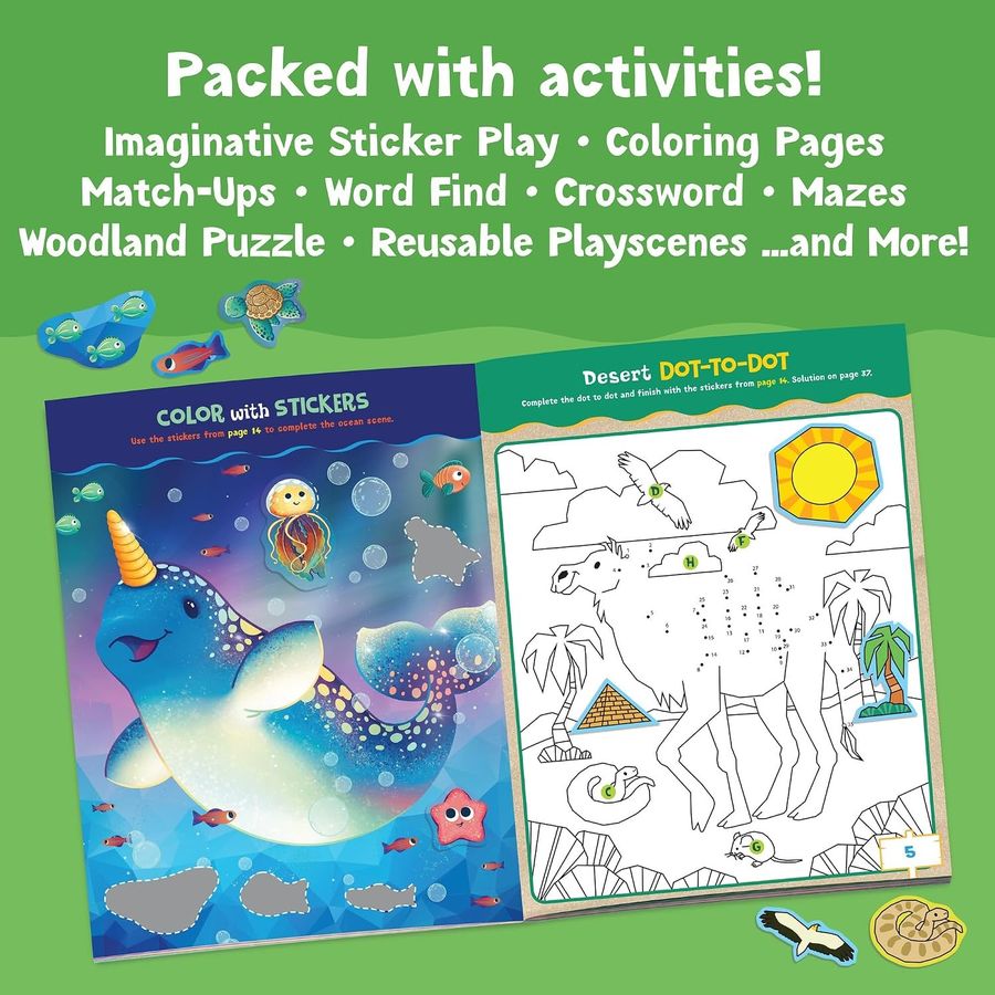Peaceable Kingdom Animals Sticker Activity Book, view 4