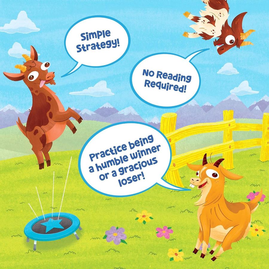Peaceable Kingdom Bouncin' Billy Goats Board Game, view 3