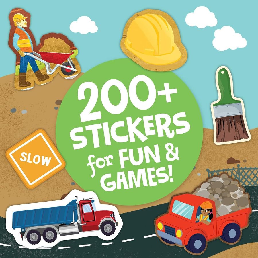 Peaceable Kingdom Build It! Construction Sticker Activity Book, view 3