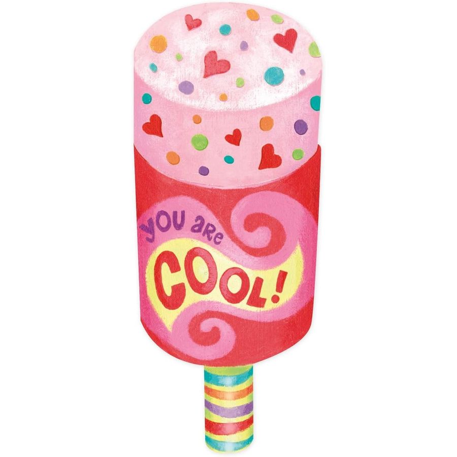 Peaceable Kingdom Chillin' Strawberry Scratch and Sniff Valentines, view 5