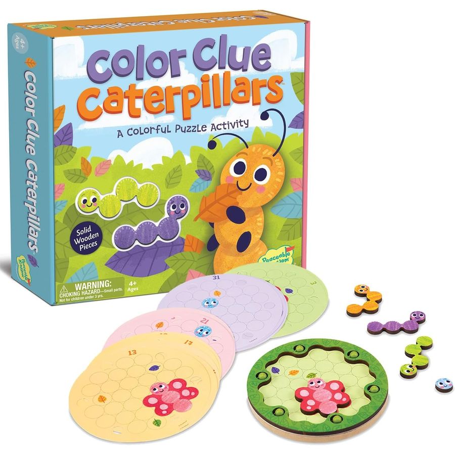Peaceable Kingdom Color Clue Caterpillars Magnetic Puzzles