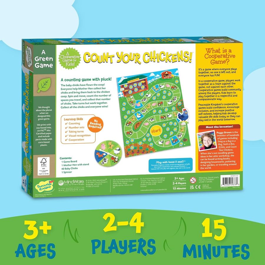 Peaceable Kingdom Count Your Chickens Game, view 4