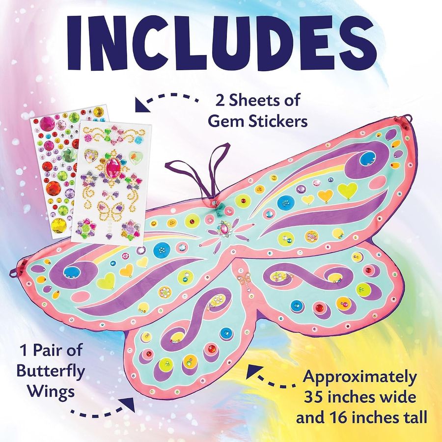 Peaceable Kingdom Cute & Custom Butterfly Wings Craft Kit, view 2