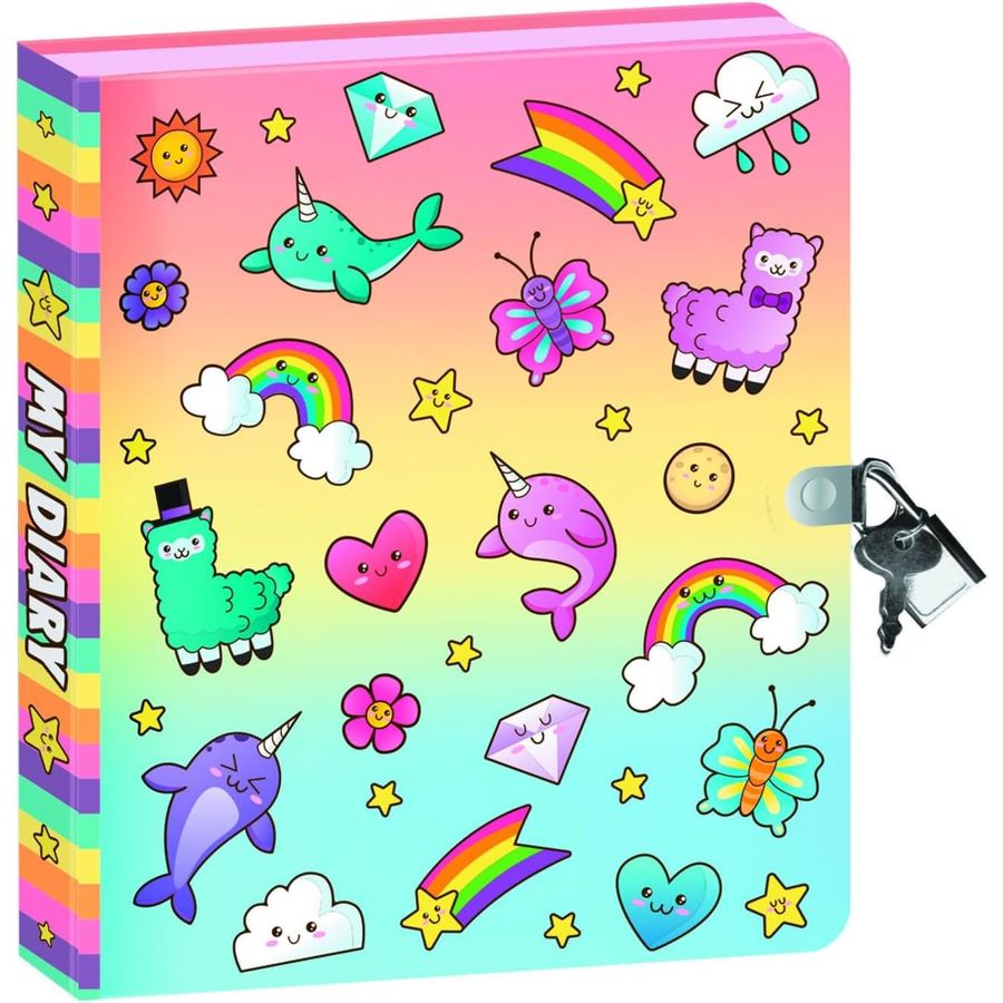 Peaceable Kingdom Cuties Diary with Key-Keeper Necklace, view 2