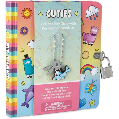 Peaceable Kingdom Cuties Diary with Key-Keeper Necklace