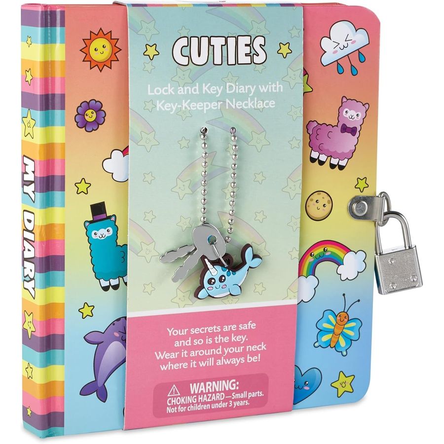 Peaceable Kingdom Cuties Diary with Key-Keeper Necklace