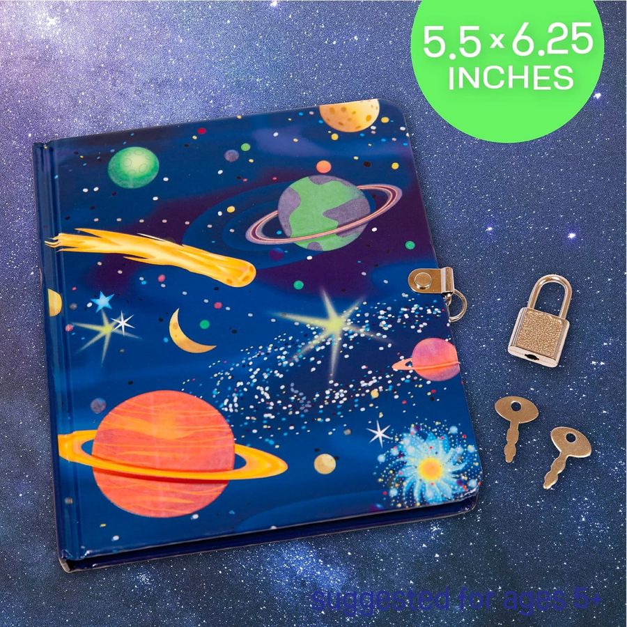 Peaceable Kingdom Deep Space Glow in the Dark Diary, view 5