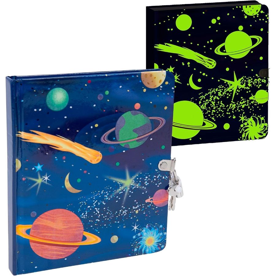 Peaceable Kingdom Deep Space Glow in the Dark Diary
