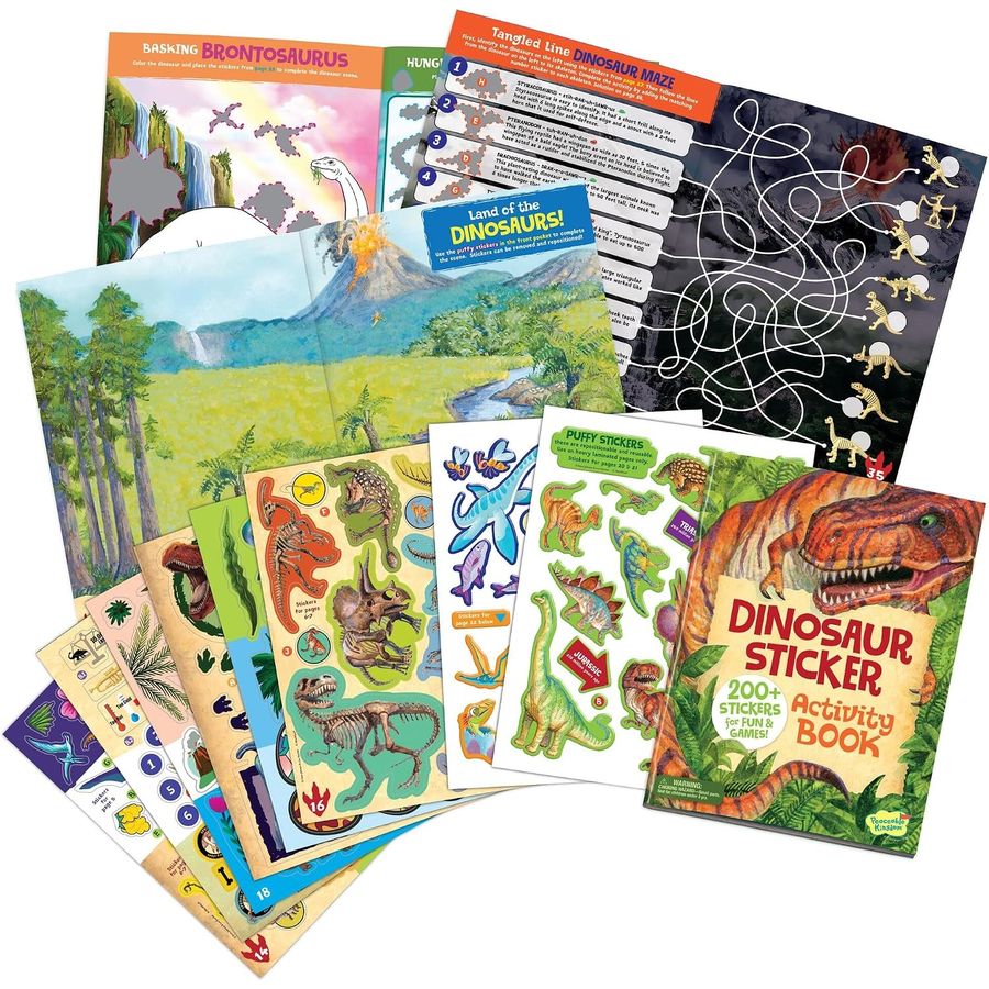 Peaceable Kingdom Dinosaur Sticker Activity Book