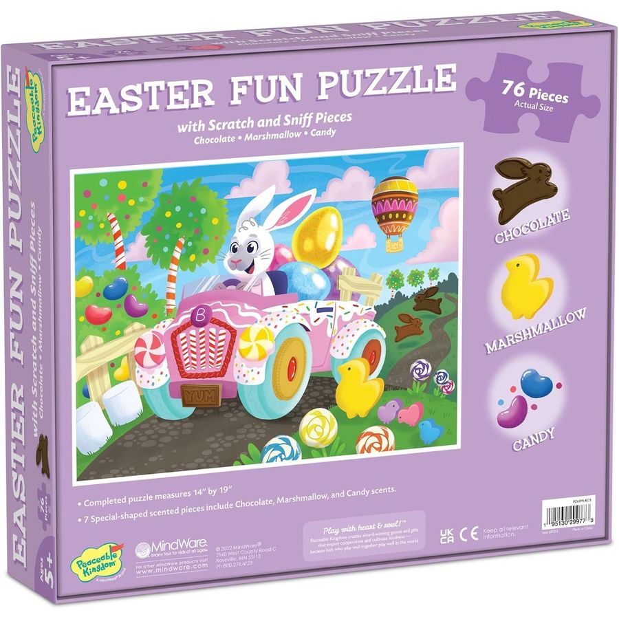 Peaceable Kingdom Easter Bunny Scratch and Sniff Puzzle, view 6