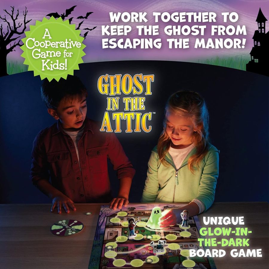Peaceable Kingdom Ghost in the Attic Glow-in-the-Dark Game, view 3