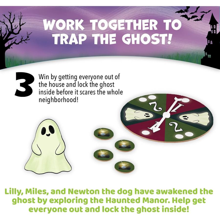 Peaceable Kingdom Ghost in the Attic Glow-in-the-Dark Game, view 6