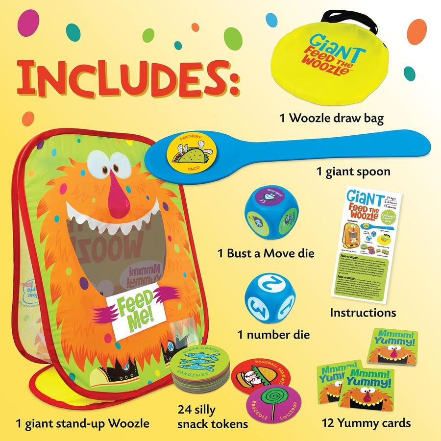 Peaceable Kingdom Giant Feed the Woozle Game, view 3