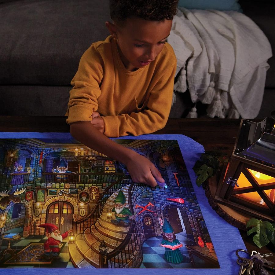 Peaceable Kingdom Gnome Seek and Find Glow Puzzle, view 3