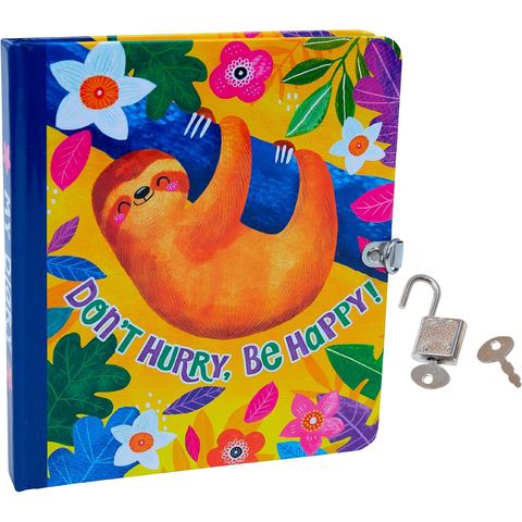 Peaceable Kingdom Happy Sloth Hardcover Diary