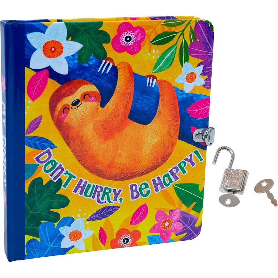 Peaceable Kingdom Happy Sloth Hardcover Diary