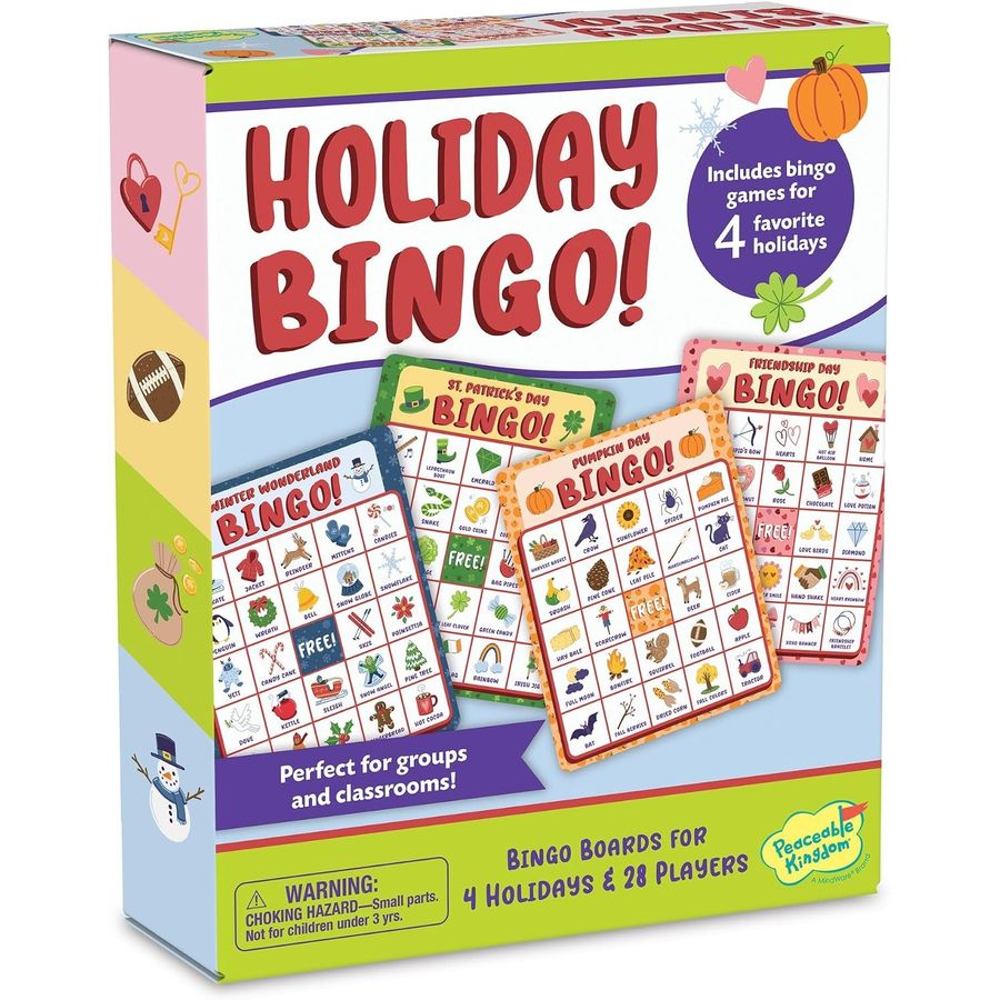 Peaceable Kingdom Holiday Bingo Set, view 2