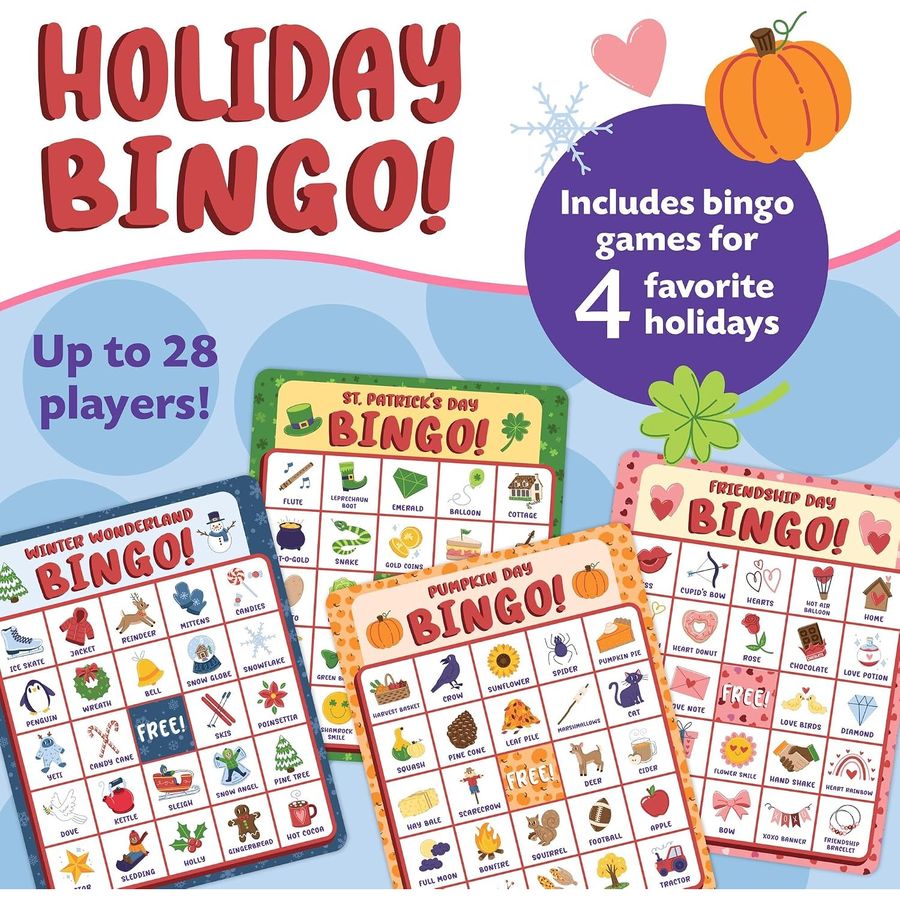 Peaceable Kingdom Holiday Bingo Set, view 4