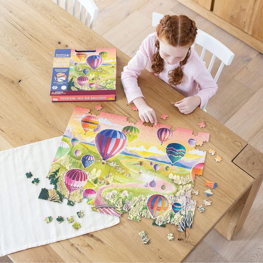 Peaceable Kingdom Hot Air Balloon Pass Along Puzzle, view 4