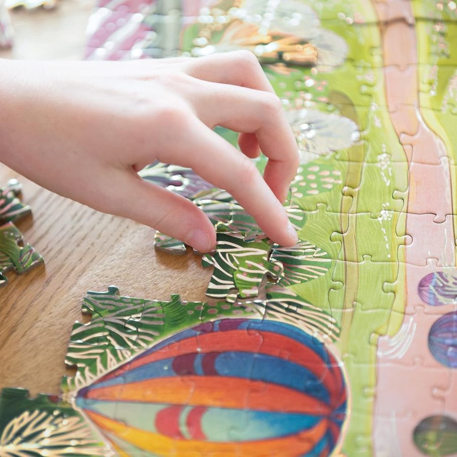 Peaceable Kingdom Hot Air Balloon Pass Along Puzzle, view 6