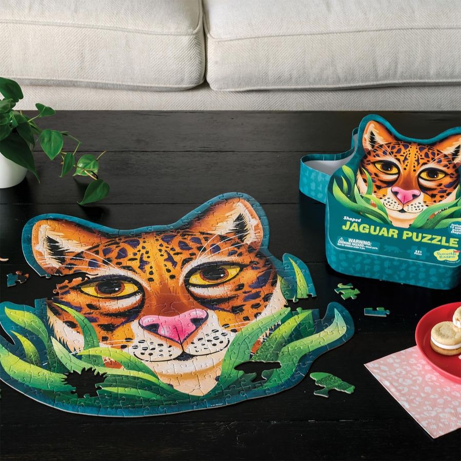 Peaceable Kingdom Jaguar-Shaped Puzzle, 251 Pieces, view 2