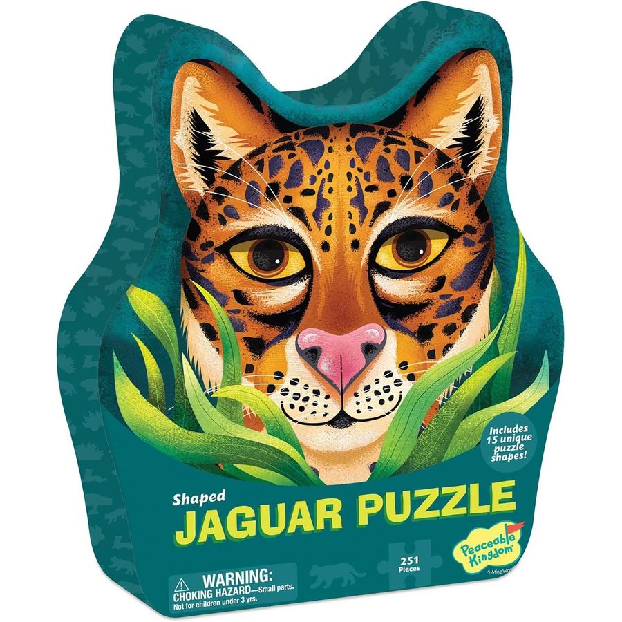 Peaceable Kingdom Jaguar-Shaped Puzzle, 251 Pieces, view 3