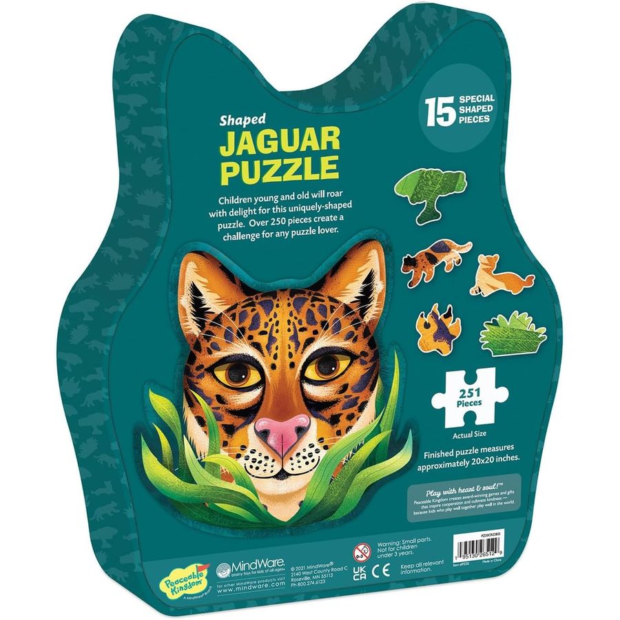 Peaceable Kingdom Jaguar-Shaped Puzzle, 251 Pieces, view 4