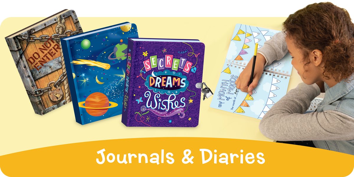 Peaceable Kingdom lock and key diaries and journals