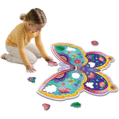 Peaceable Kingdom Jumbo Butterfly Floor Puzzle, 53 Pieces