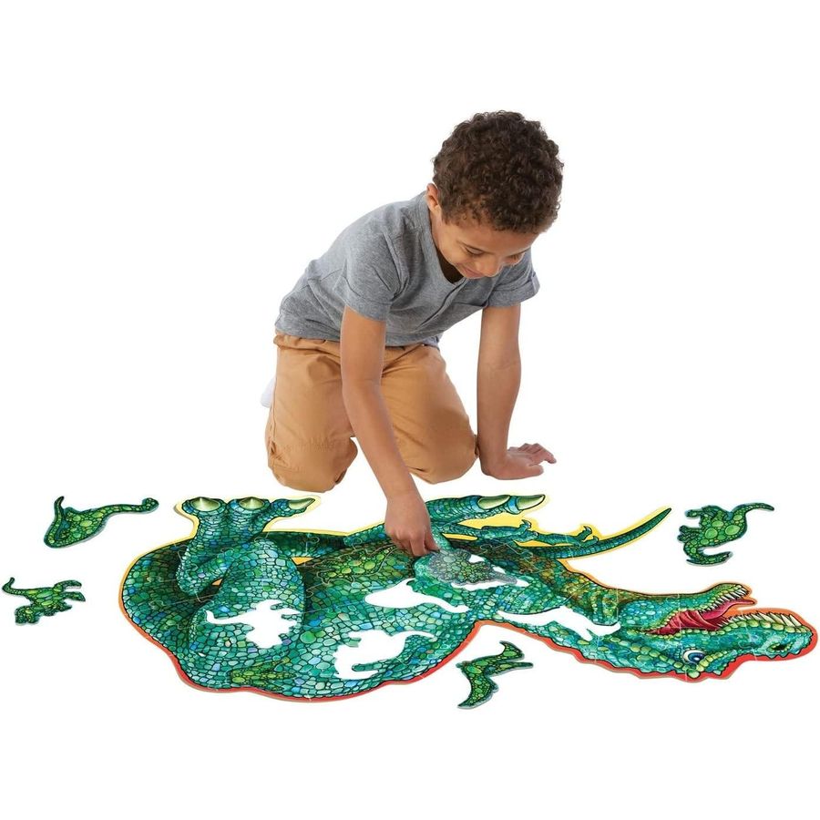 Peaceable Kingdom Jumbo Dinosaur Floor Puzzle, 51 Pieces, view 4