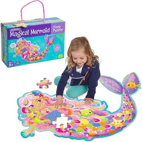 Peaceable Kingdom Jumbo Mermaid Floor Puzzle, 41 Pieces