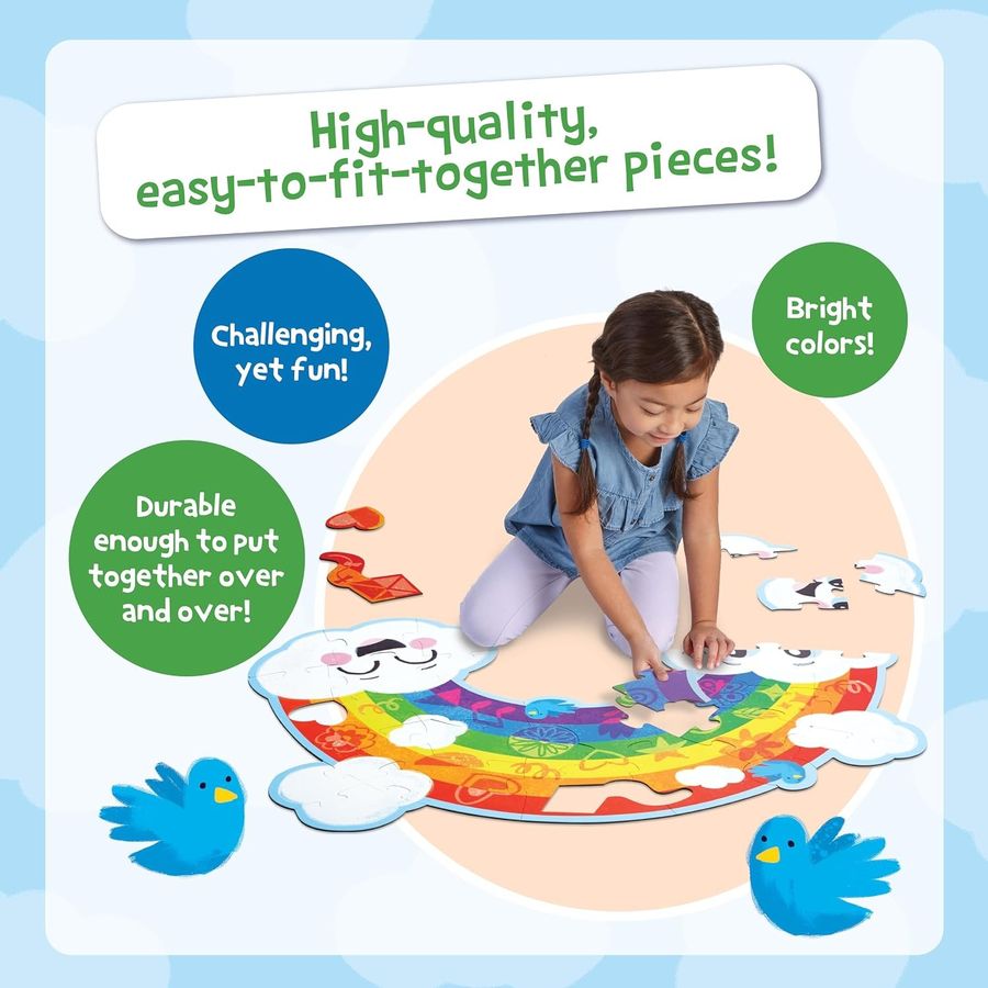 Peaceable Kingdom Jumbo Rainbow Floor Puzzle, 35 Pieces, view 3