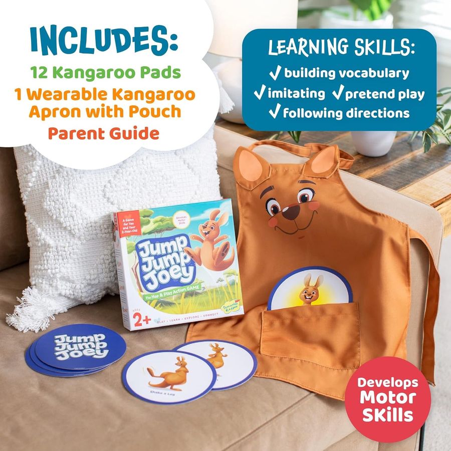Peaceable Kingdom Jump Jump Joey Toddler Game, view 6