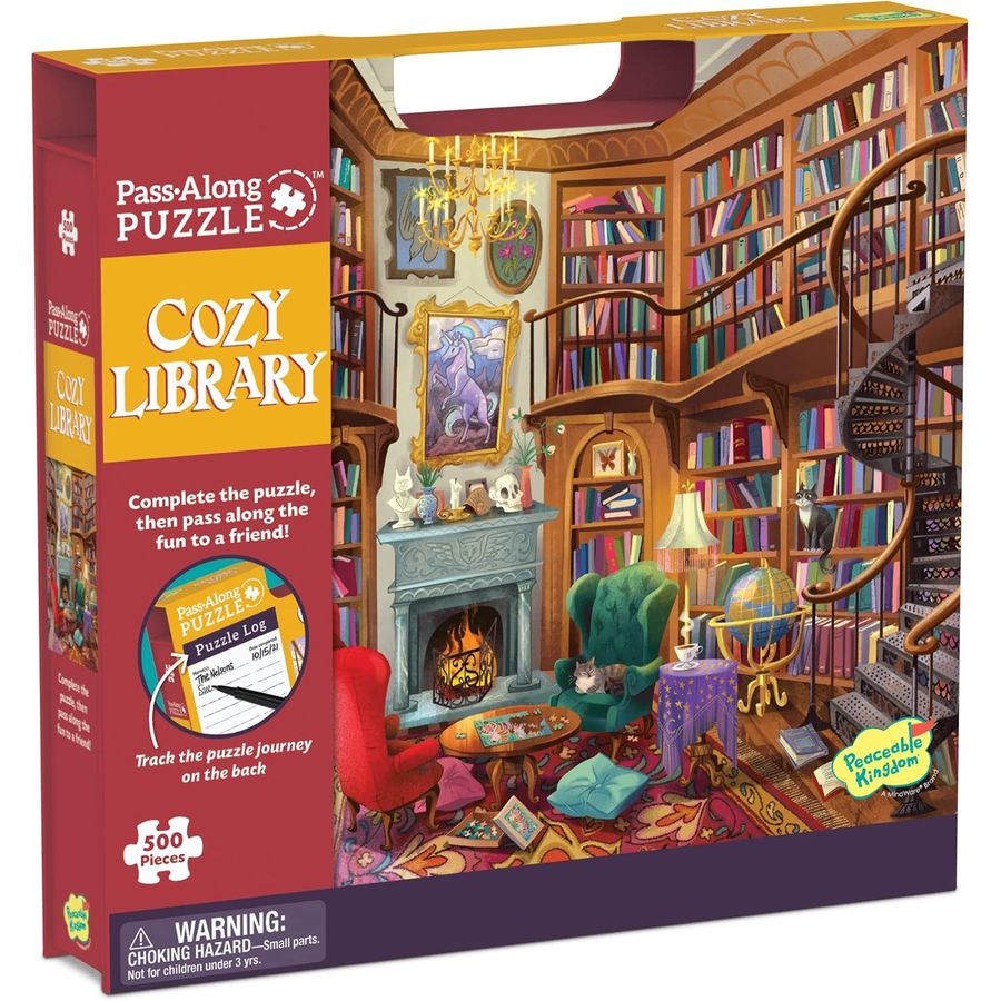 Peaceable Kingdom Library Pass Along Puzzle, view 4